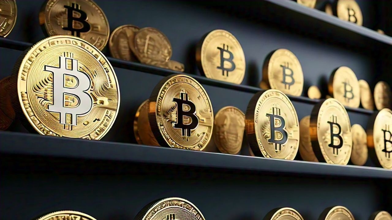 bitcoin in shelves