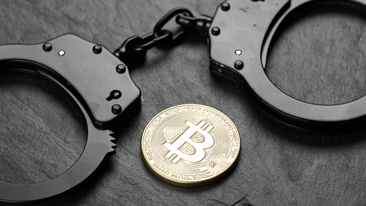 Bitcoin and handcuffs